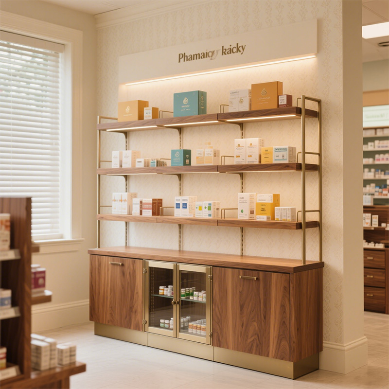 فارمیسی ریک: سخت معیشتوں میں لوہے سے ملبوس ڈسپلے