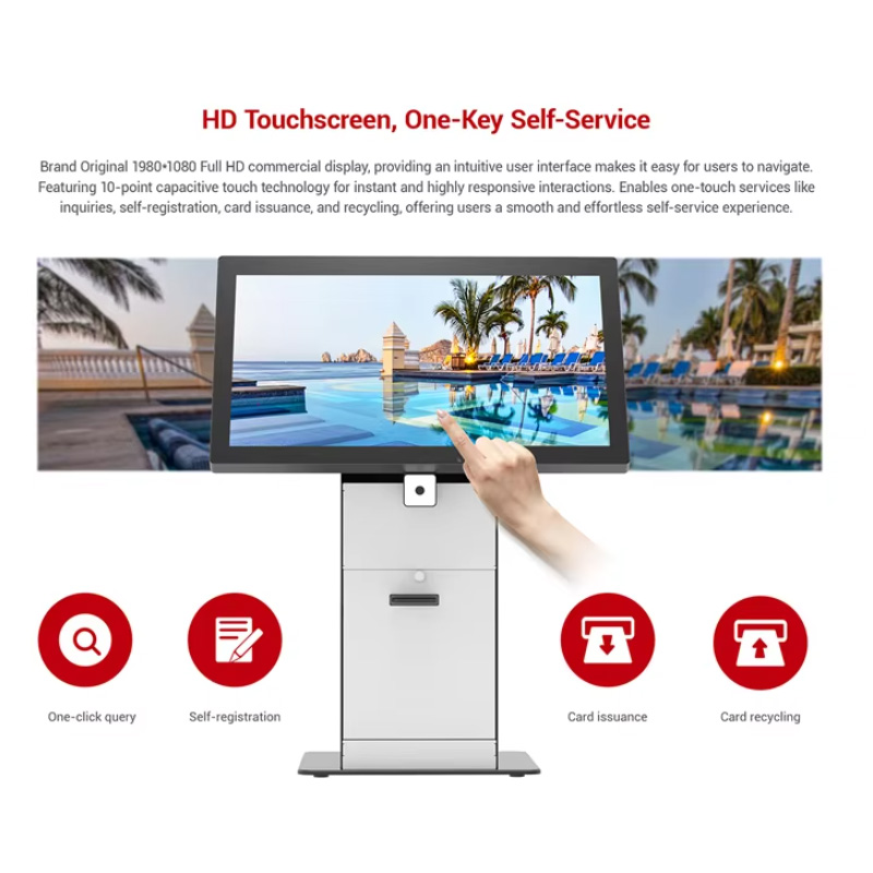 Hotel Lobby Self Check-in and Card Dispensing Kiosk Machine Manufacturers, Hotel Lobby Self Check-in and Card Dispensing Kiosk Machine Factory, Supply Hotel Lobby Self Check-in and Card Dispensing Kiosk Machine Retail Solution