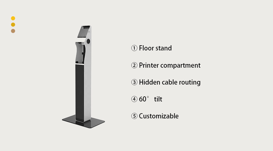 Interactive kiosk with printer
