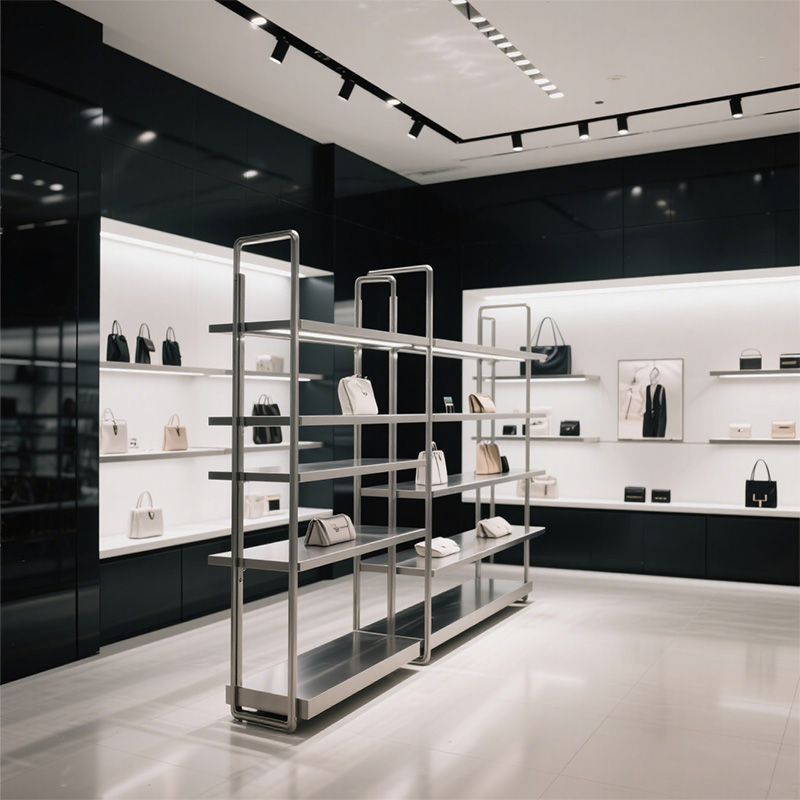 steel display racks for shops