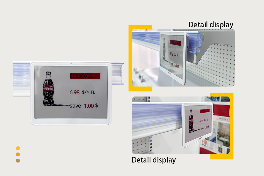 5.8 inch electronic shelf label