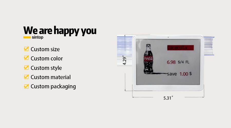 Label holder digital price tag