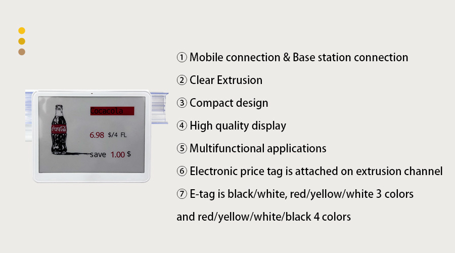 Retail shelf e-ink display