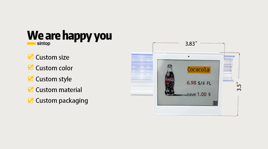 Shelf edge e-paper label