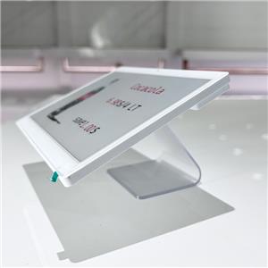 Thẻ giá điện tử bán lẻ siêu lớn 7,5 inch có giá đỡ bằng acrylic