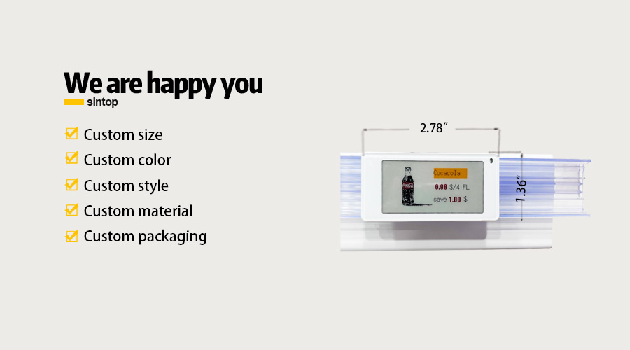 Compact e-ink price label