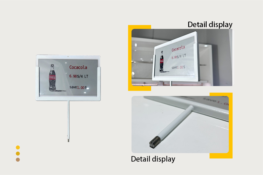 Threaded electronic shelf label