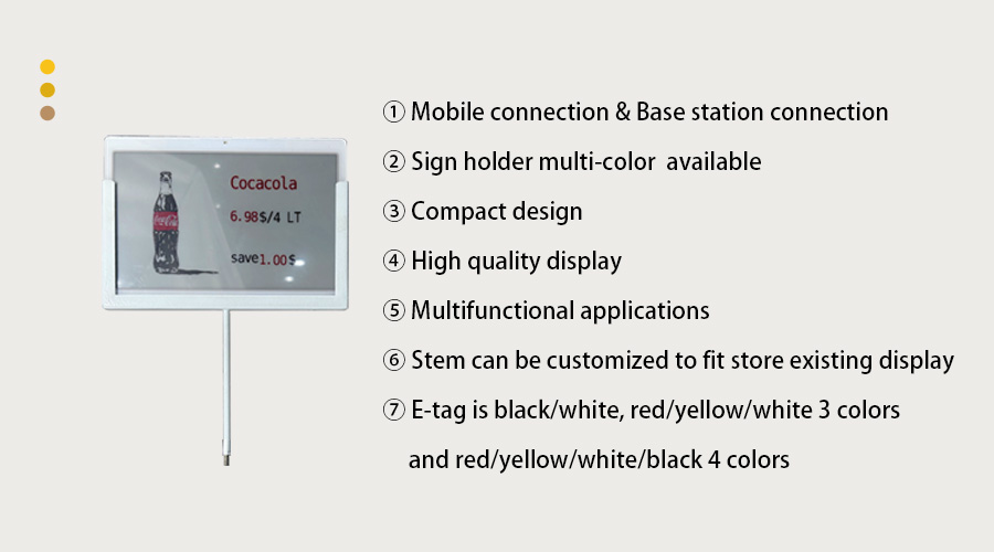 Metal mount retail display tag