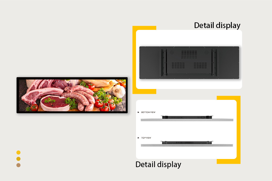 37.8 inch side-mounted display