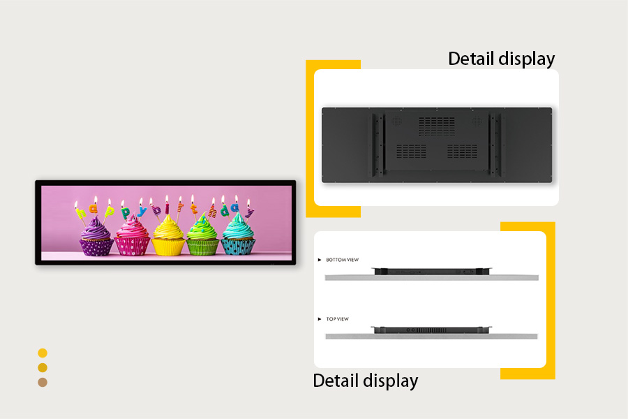 43.9 inch sheet metal display