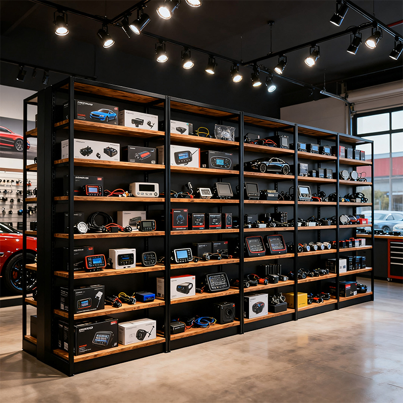wall mounted retail shelving