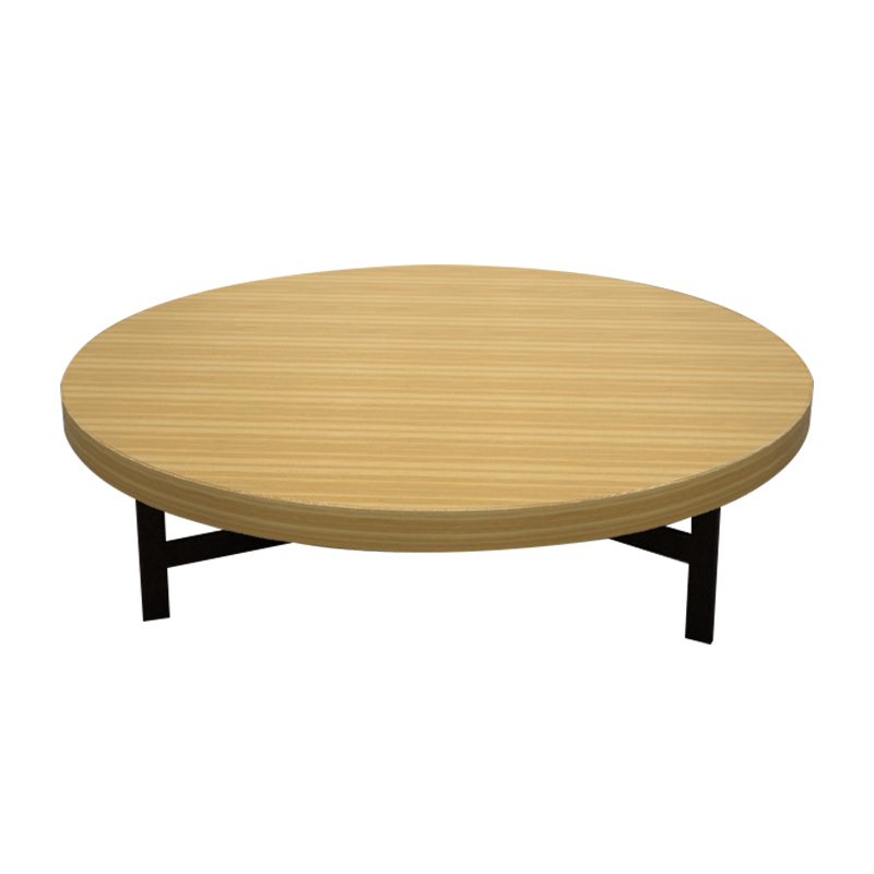 Đồ nội thất bàn tròn bằng gỗ có chân kim loại