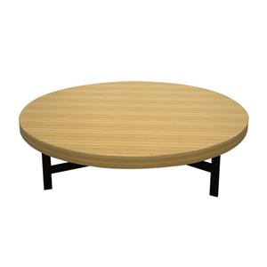 Деревянная круглая мебель для стола с металлическими ножками