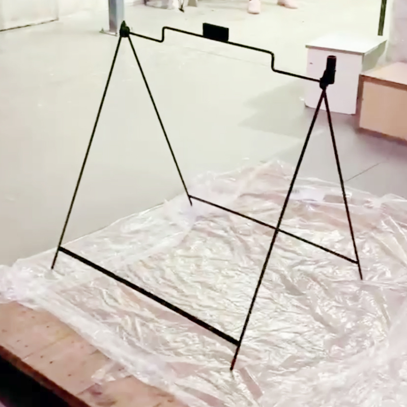 ป้ายกรอบ A แบบพับได้สองด้านแบบพกพา