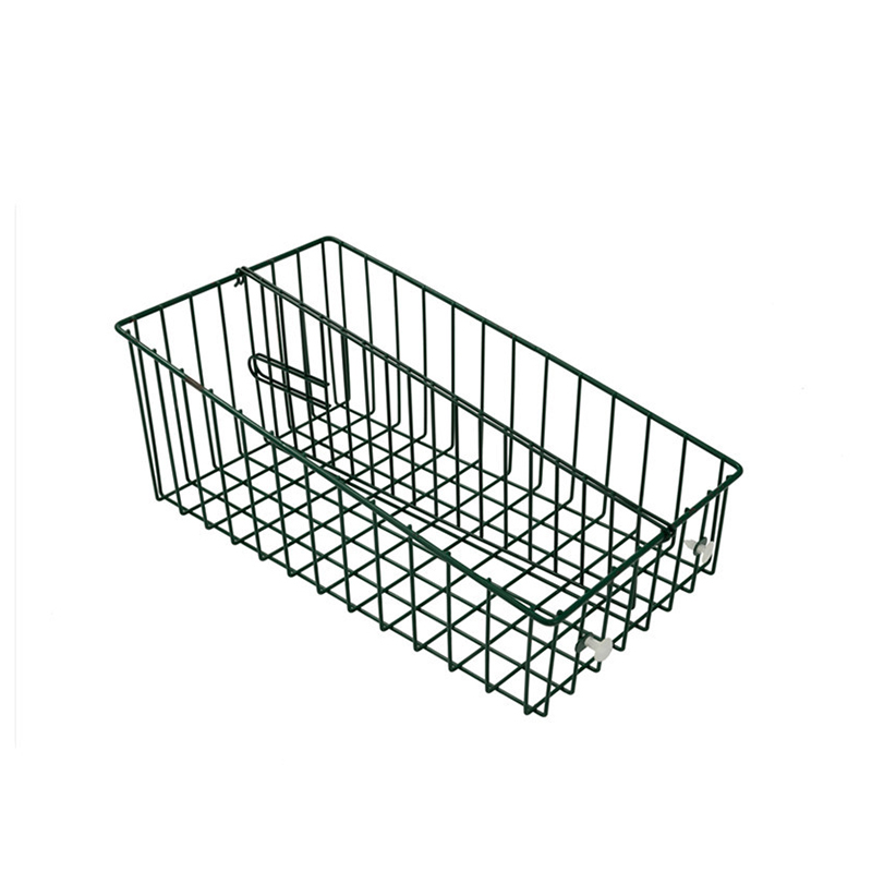 ตะกร้าเก็บผลไม้แบบลวดพร้อมตัวแบ่งแบบถอดออกได้เพื่อการจัดเก็บที่มีประสิทธิภาพ