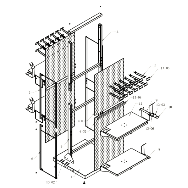 Китай Двухсторонняя отдельно стоящая стойка для семян, производитель