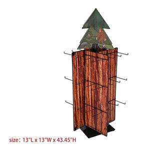 Suporte de exibição de sementes de camada única em formato de árvore de Natal