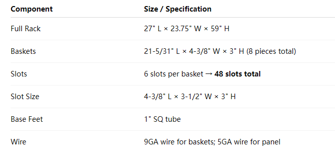 Wire basket floor rack Wire basket floor rack