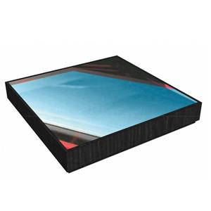 ชั้นวางเครื่องสำอางแบบวอลนัทพร้อมแถบฉลากแบบเปลี่ยนได้