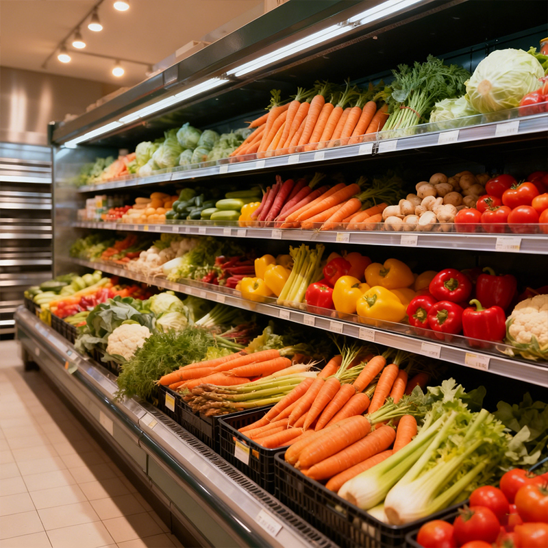 vegetable rack for supermarket