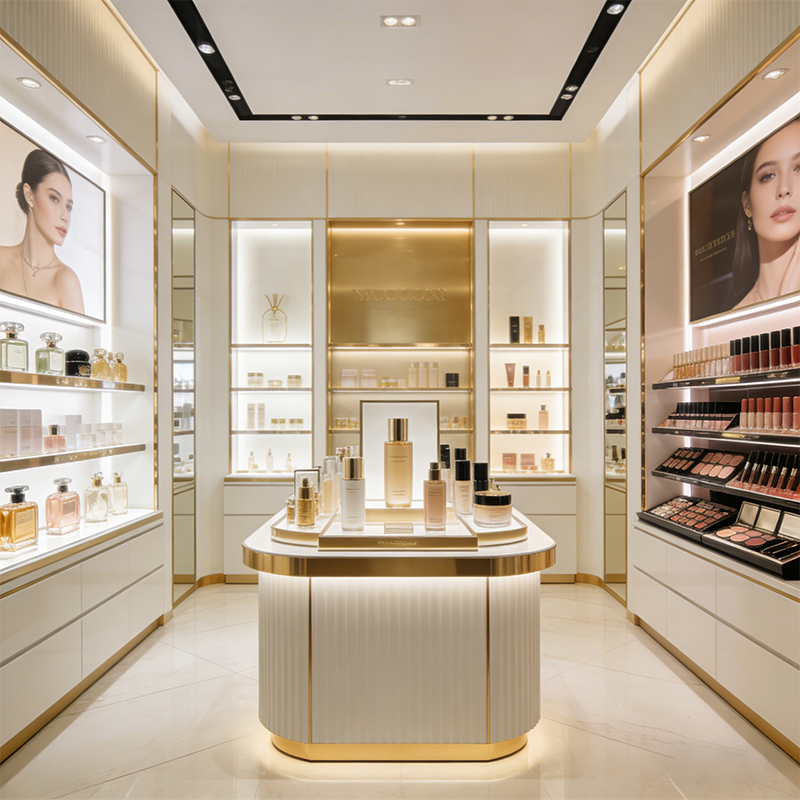 Cosmetics display shelves Cosmetics display shelves