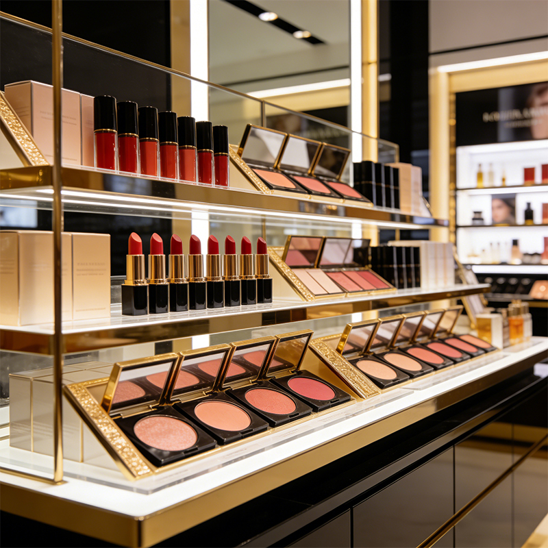Cosmetics display shelves Cosmetics display shelves