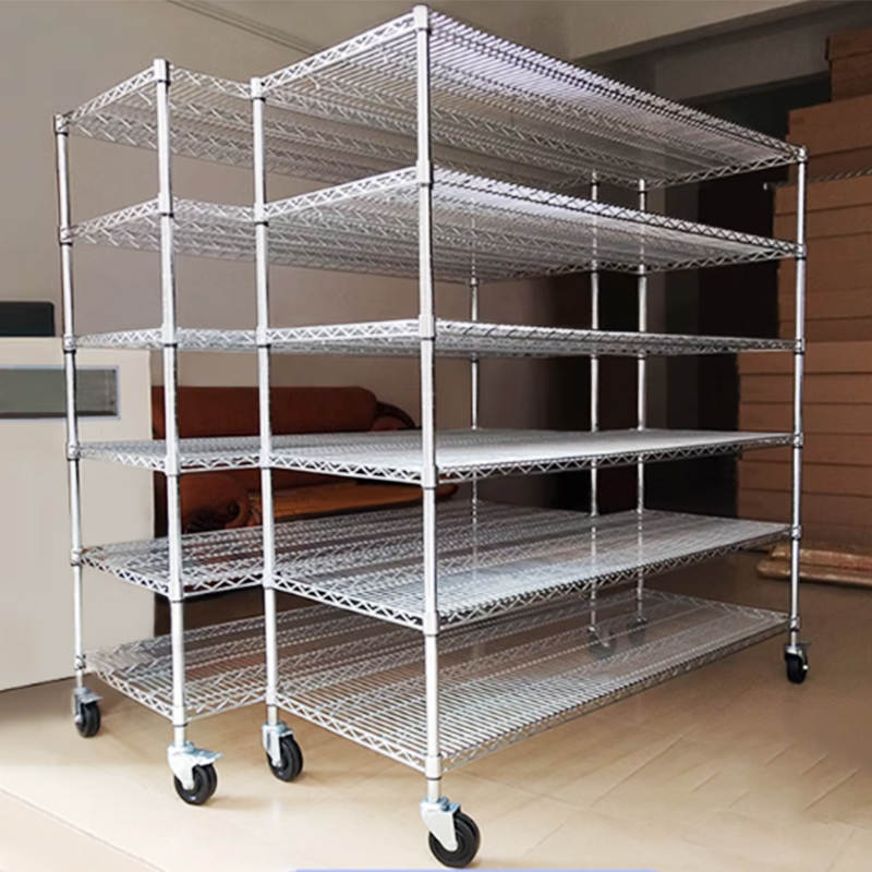 Wire Shelving Storage Rack with Wheels Manufacturers, Wire Shelving Storage Rack with Wheels Factory, Supply Wire Shelving Storage Rack with Wheels Retail Solution
