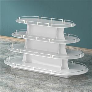 Custom Wooden Island Display Cabinet for Retail Stores