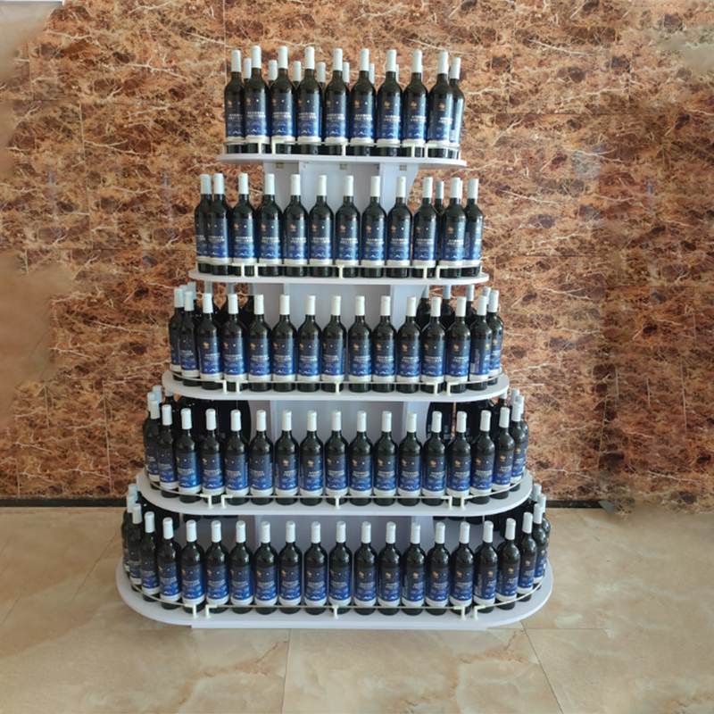 Wooden island display cabinet