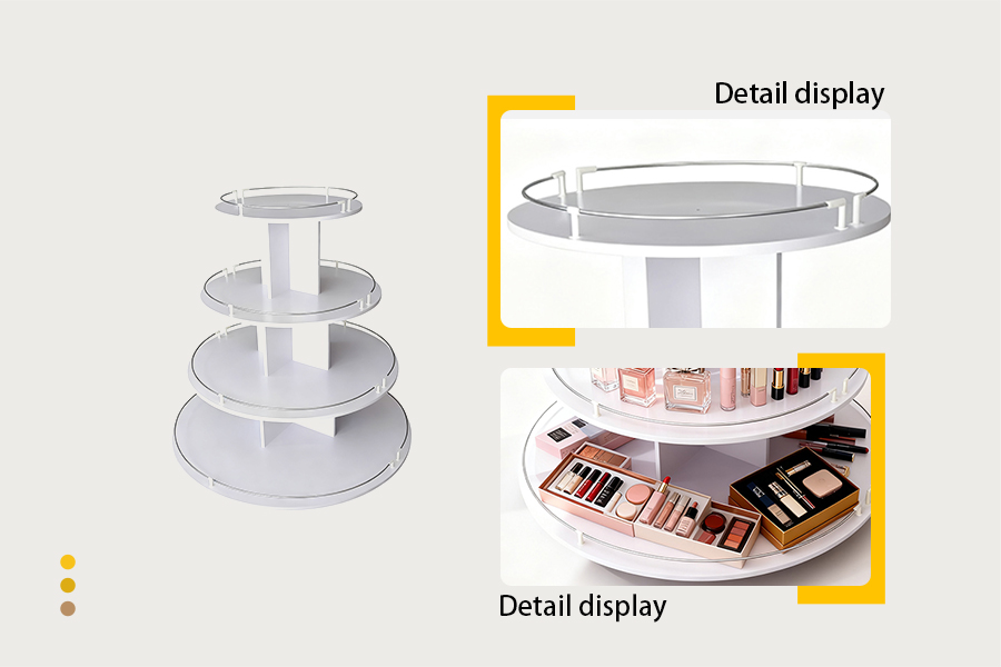 Wooden island display cabinet