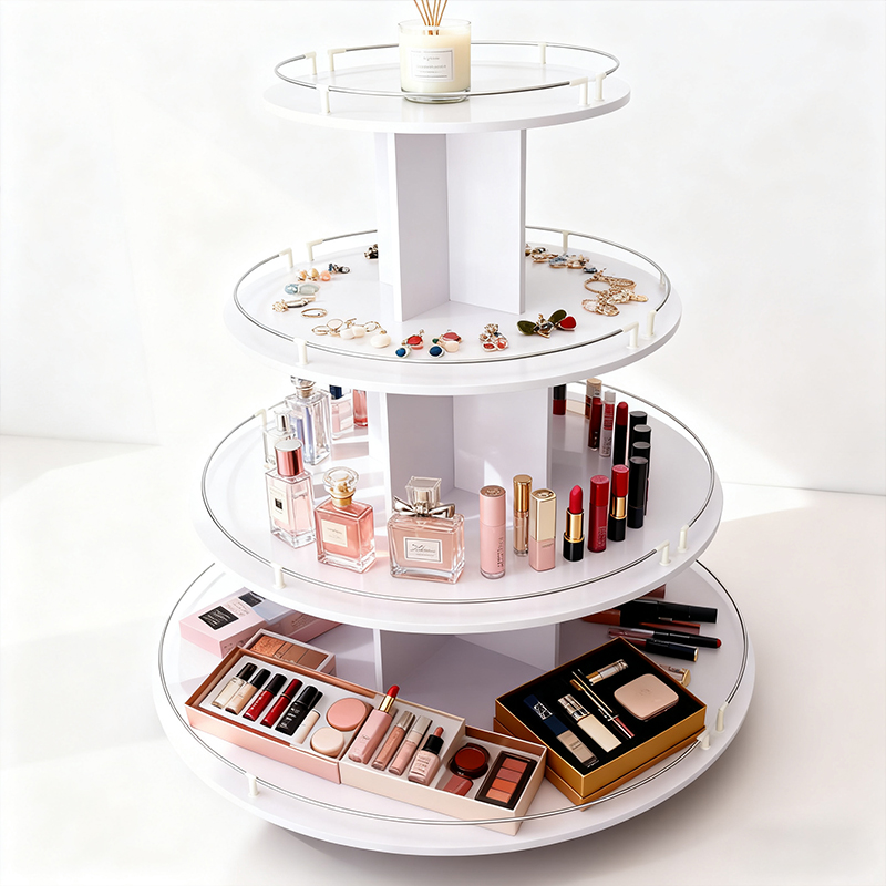 Wooden circular island cabinet