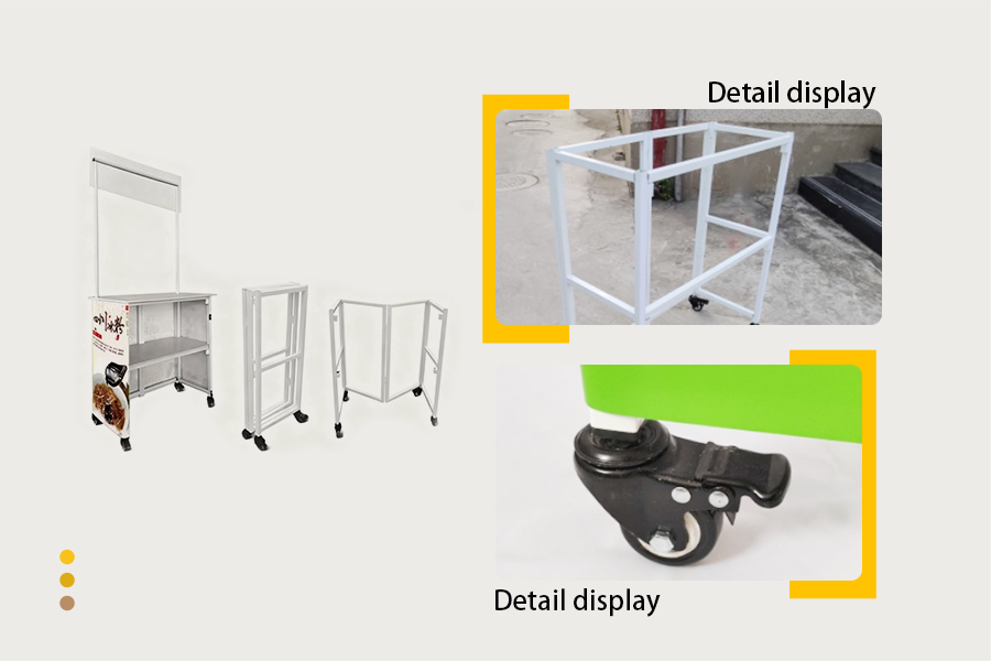Foldable advertising table