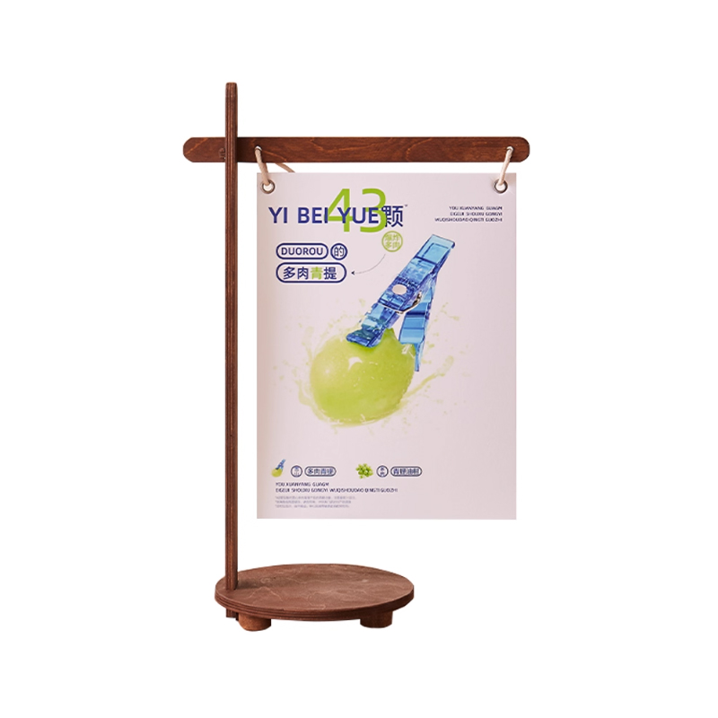 Giá đỡ trưng bày áp phích để bàn bằng gỗ