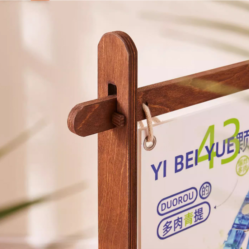 Китай Деревянная настольная подставка для плакатов, производитель