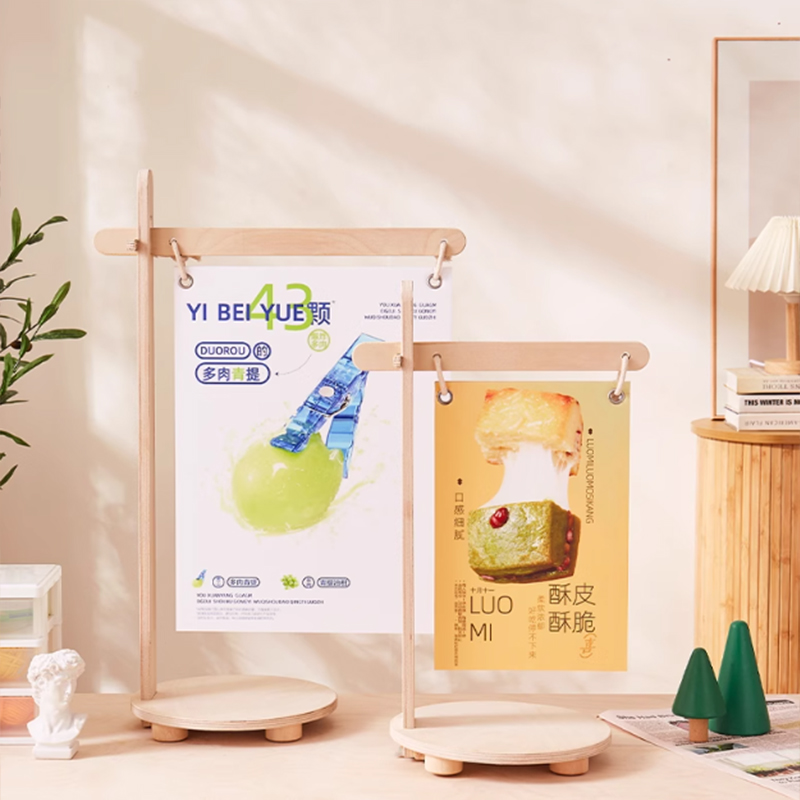 Китай Деревянная настольная подставка для плакатов, производитель