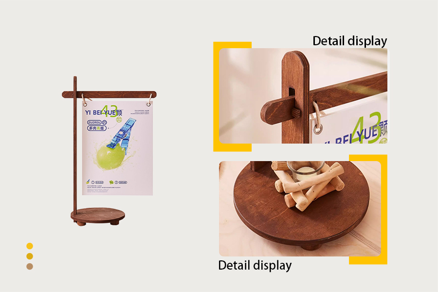 Desktop poster display stand