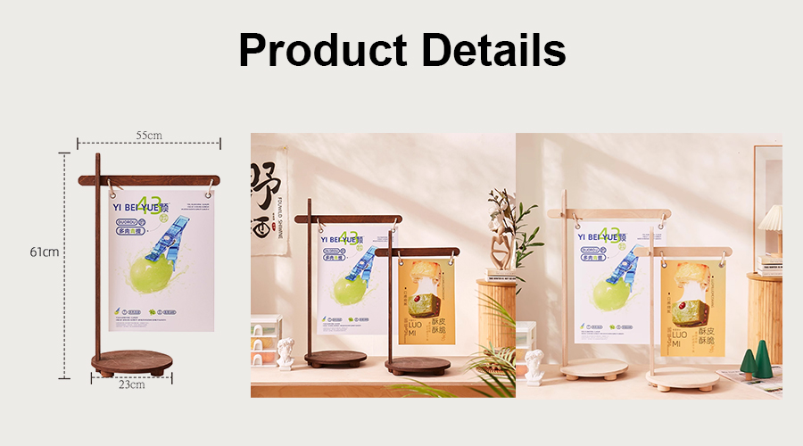 Desktop poster display stand