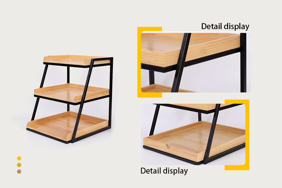 Wood display rack