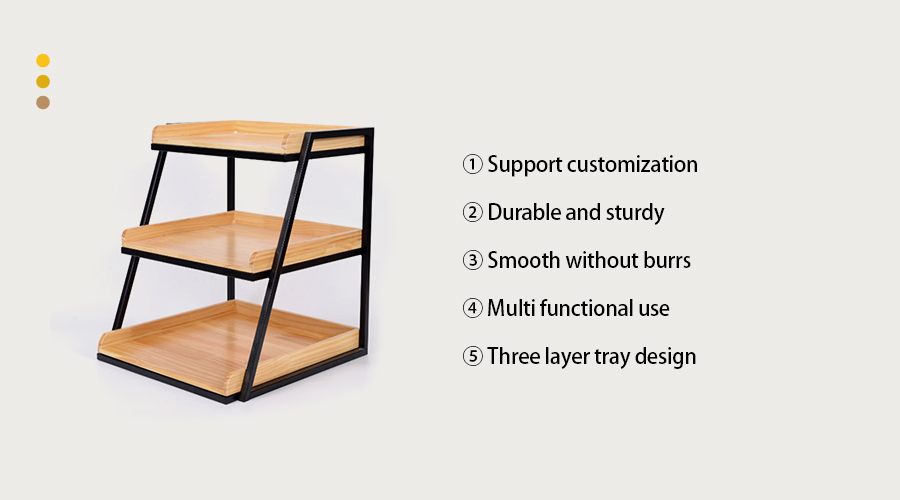 Wood and metal display shelf