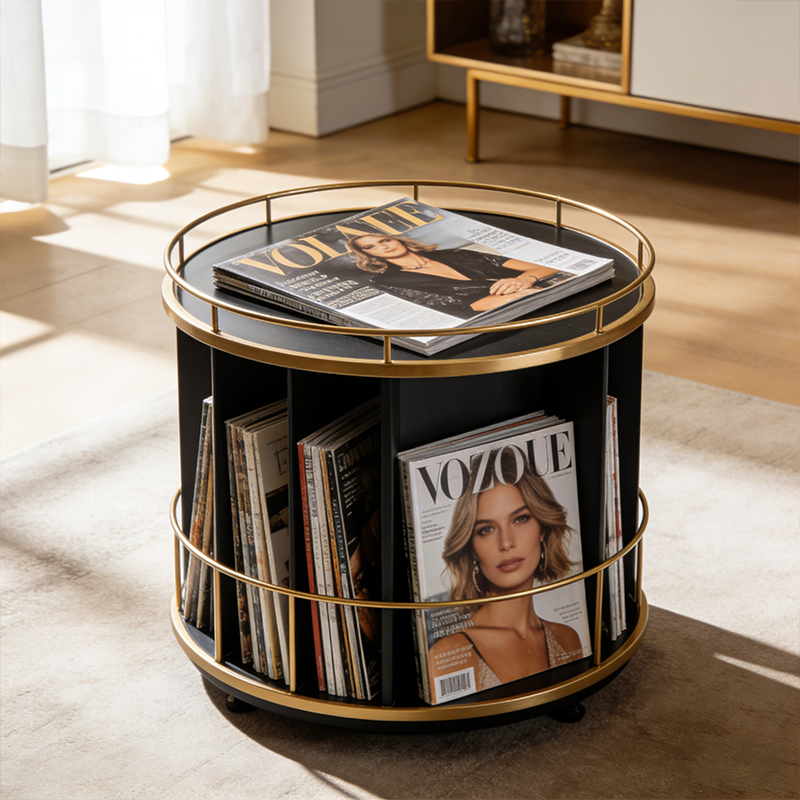 revolving magazine stand