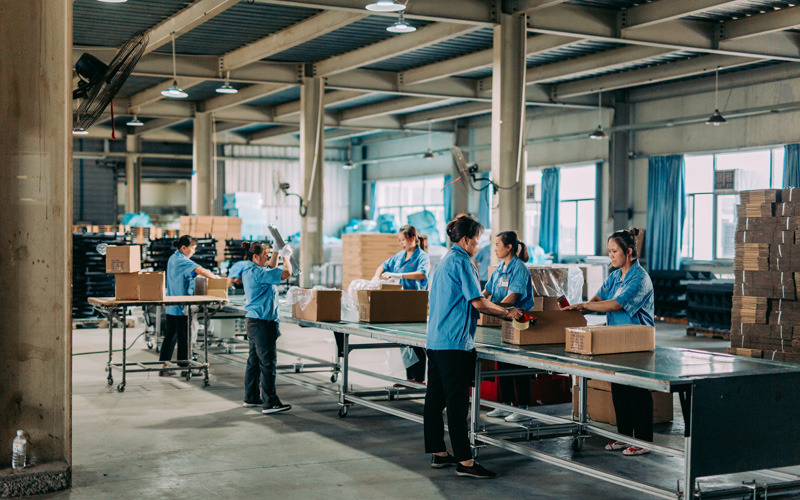 Verpackung und Verladung