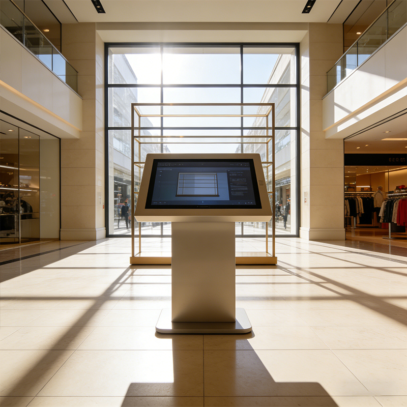 interactive touchscreen display kiosk