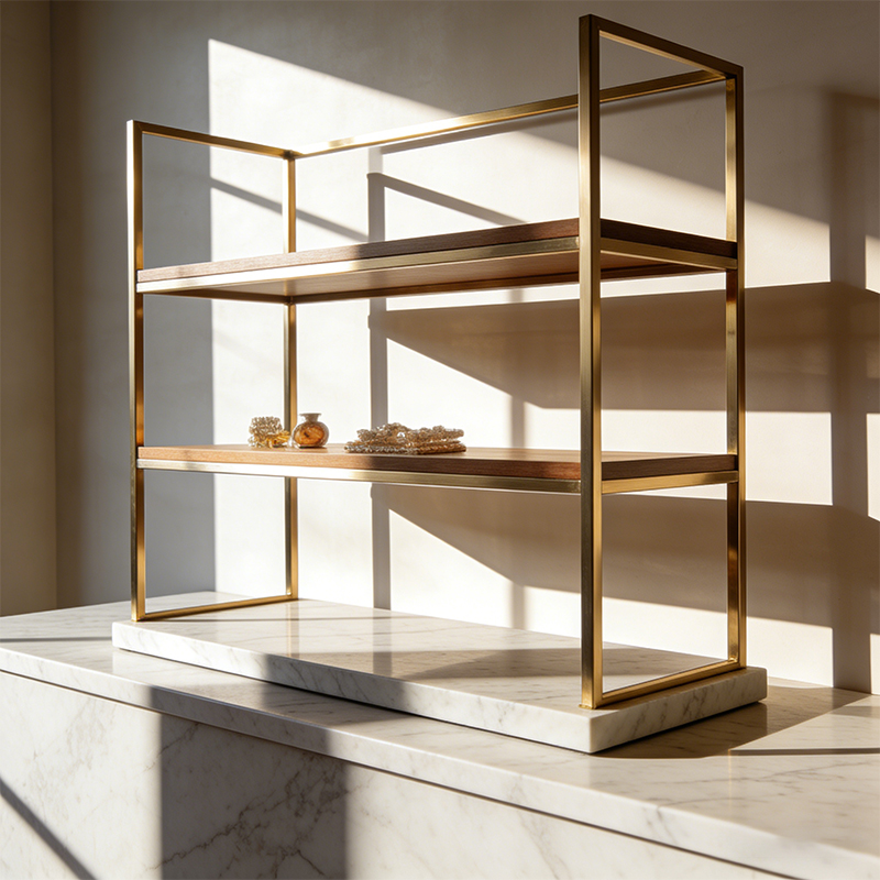 metal & wood display racks