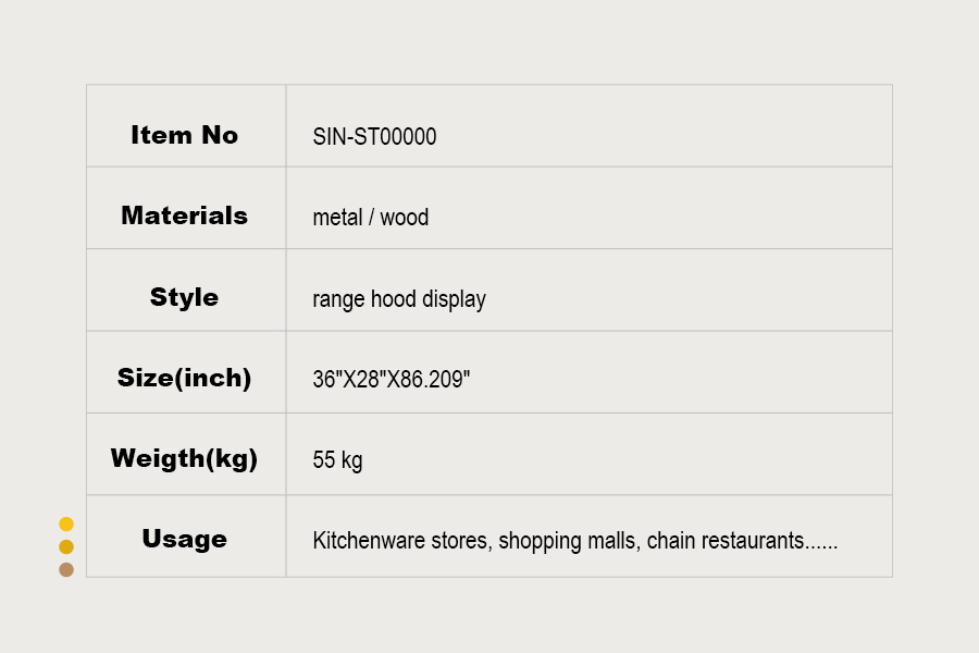 kitchen appliance display rack