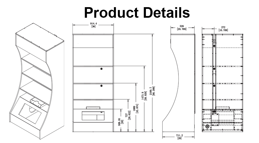 range hood display stand