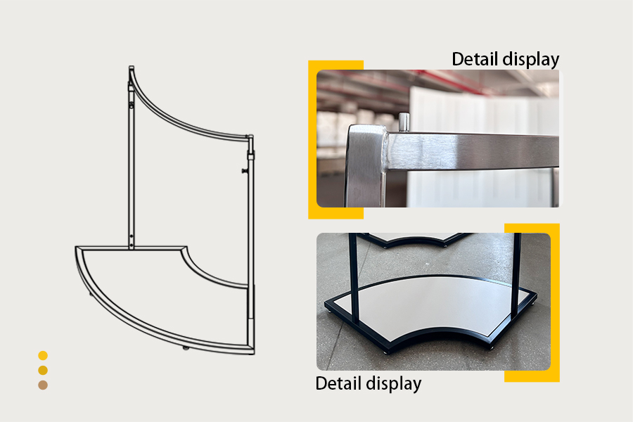 fan-shaped clothing display rack fan-shaped clothing display rack