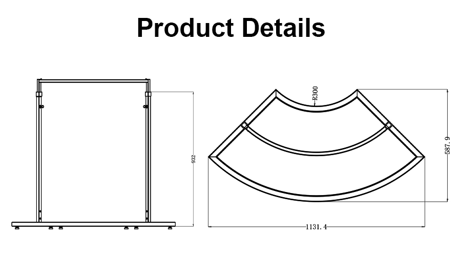 fan-shaped clothing display rack fan-shaped clothing display rack