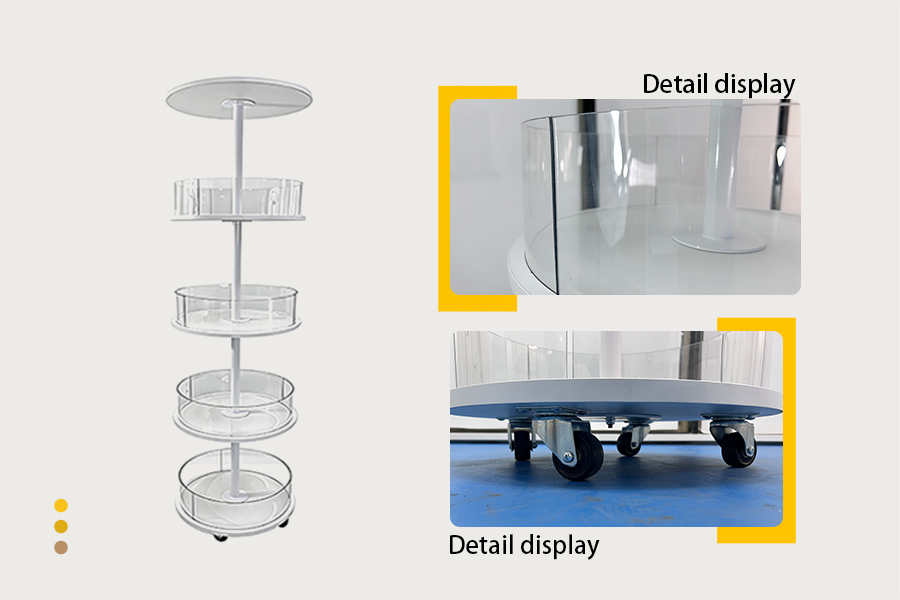 five-tier circular display shelf