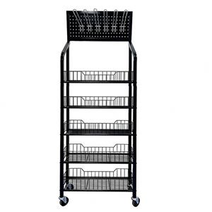 Kệ trưng bày kim loại 5 tầng, đa năng, thích hợp sử dụng trong bán lẻ.