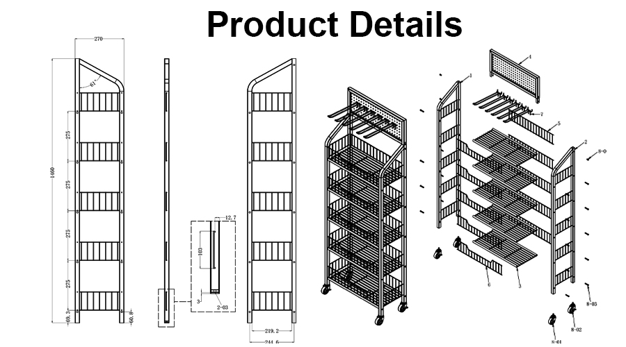 metal display rack metal display rack